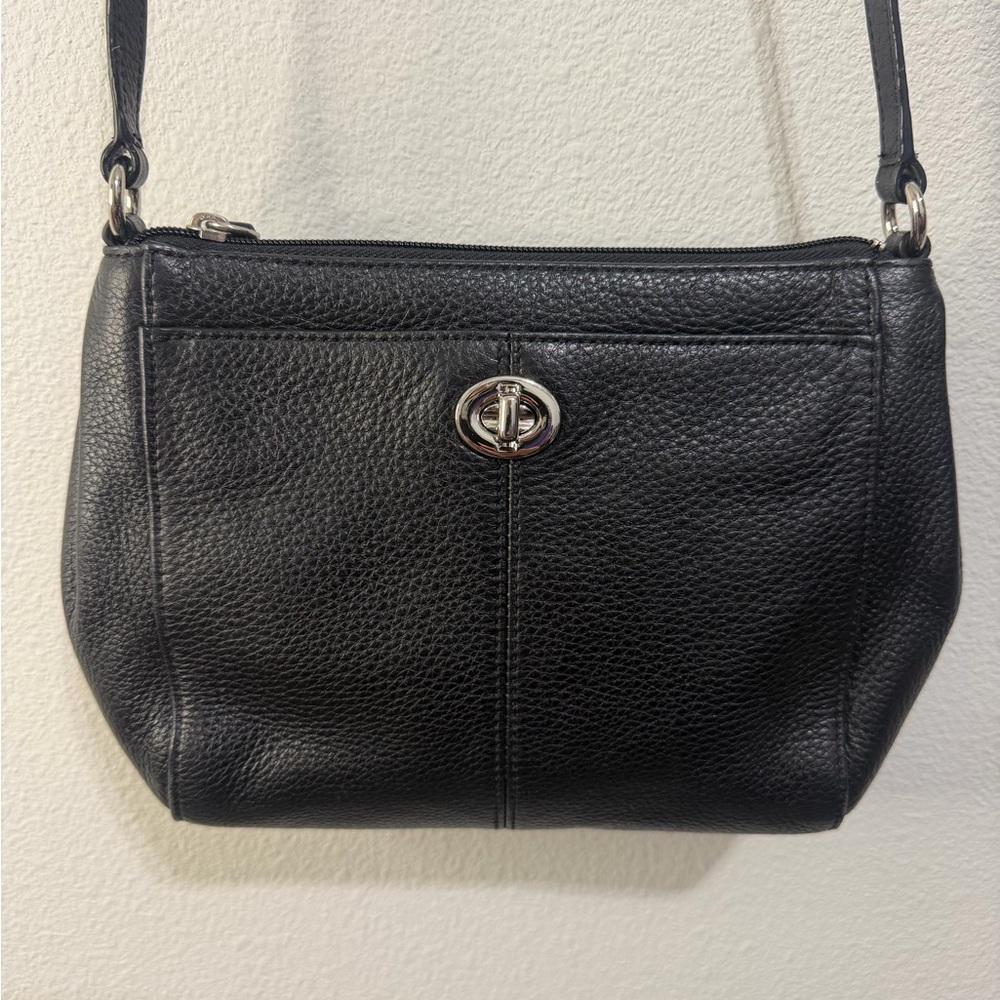 Coach Black Leather Shoulder Bag